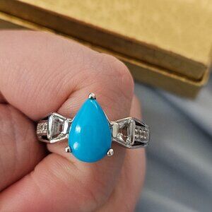 Genuine Sleeping Beauty turquoise ring